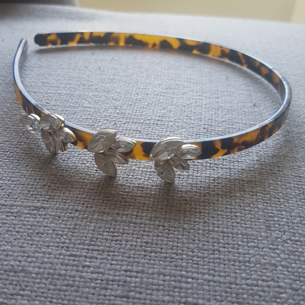 J crew tortoise shell diamond detail headband